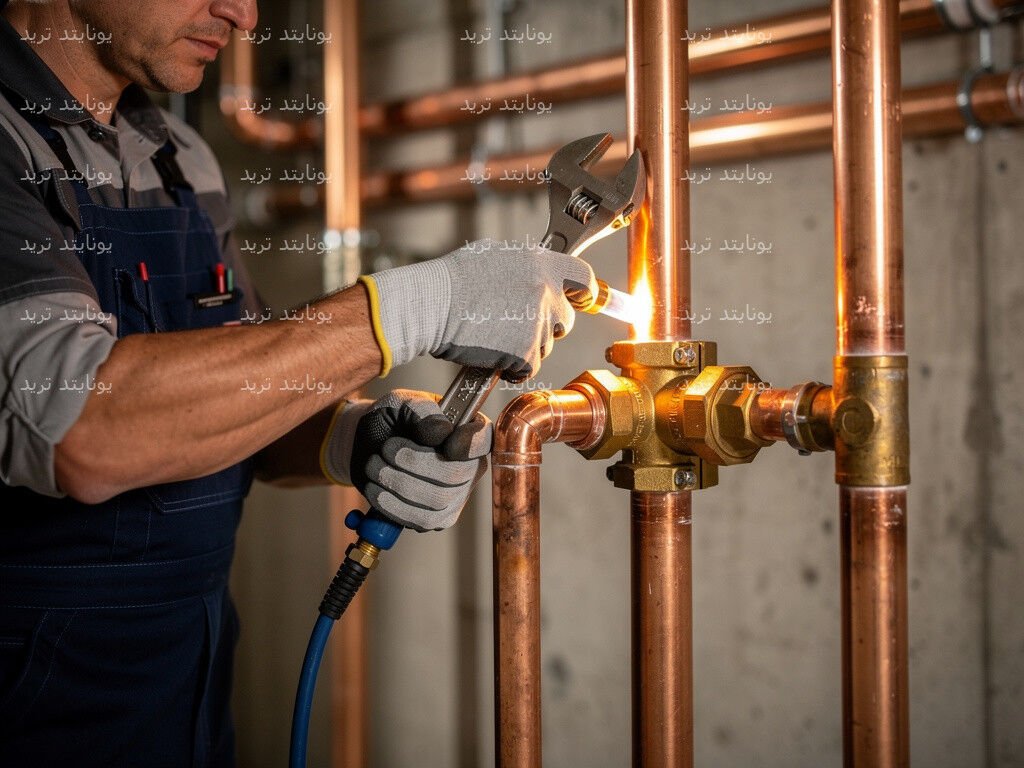 تركيب مواسير النحاس